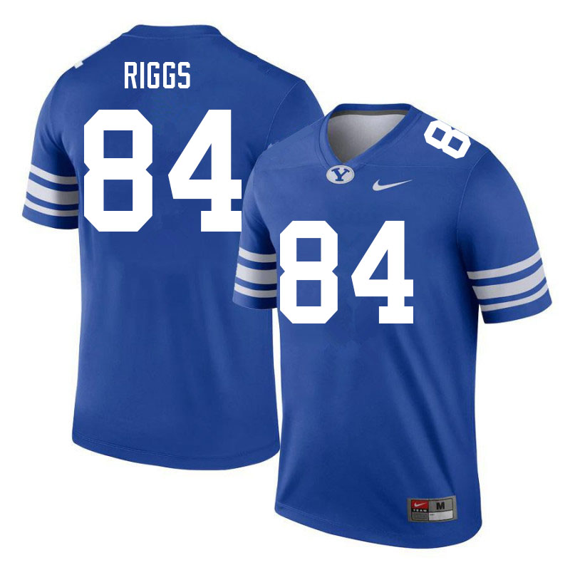 Men #84 Austin Riggs BYU Cougars College Football Jerseys Sale-Royal
